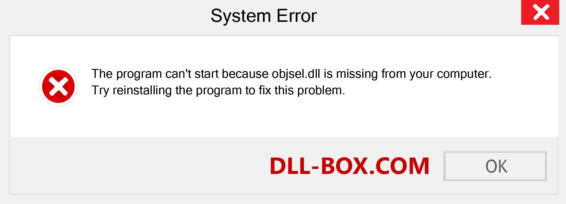  objsel.dll file is missing?. Download for Windows 7, 8, 10 - Fix  objsel dll Missing Error on Windows, photos, images